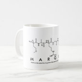 マークレットペプチド名mag コーヒーマグカップ (正面左)