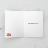 マーク付きのギフトのクリスマスのマンガ欄カード シーズンカード (内部)