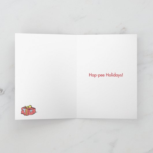 マーク付きのギフトのクリスマスのマンガ欄カード シーズンカード (内部)