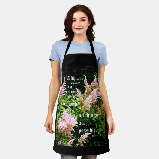 マーク付きアスティルベ10:27 エプロン (着用した状態)