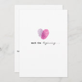 マーク付きラブ結婚式招待状 招待状 (正面/裏面)