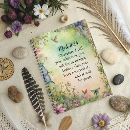 マーク11:24クリスチャン水彩画 ノートブック