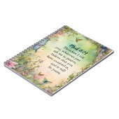 マーク11:24クリスチャン水彩画 ノートブック (左側)