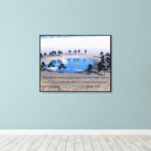 マーク11:25 キャンバスプリント (インサイチュ (ウッドフロア))