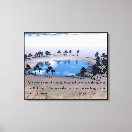 マーク11:25 キャンバスプリント (正面)