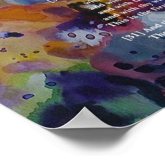 マーク12:28-31 ポスター (角)