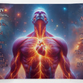 マーク12:29-31 KJVトラクト – ハート魂の精神の強さ 三つ折りカード (内部中)