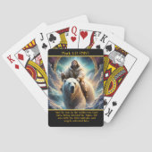 マーク1:13 (NIV)極熊の旅AIアート トランプ (裏面)