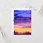 マーク1:2 KJVバイブル聖句Picフラットグリーティングカード カード (正面/裏面インサイチュ)