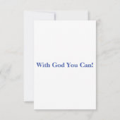 マーク1:2 KJVバイブル聖句Picフラットグリーティングカード カード (裏面)