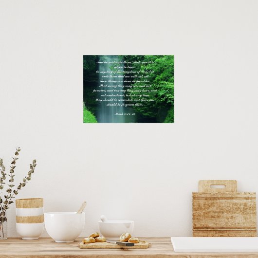 マーク4:11-12 ポスター (キッチン)