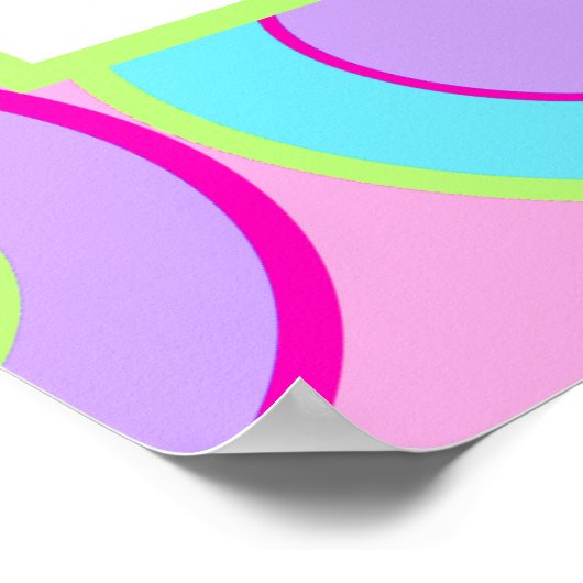 マーク4:35薄紫とターコイズドーナツの充填 ポスター (角)