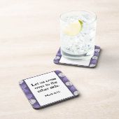 マーク4:35魚の頭葉の薄紫 コースター (右側)