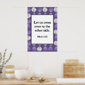 マーク4:35魚の頭葉の薄紫 ポスター (キッチン)