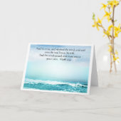 マーク4:39イエスは嵐のグリーティングカードを落ち着ける カード (黄色い花)