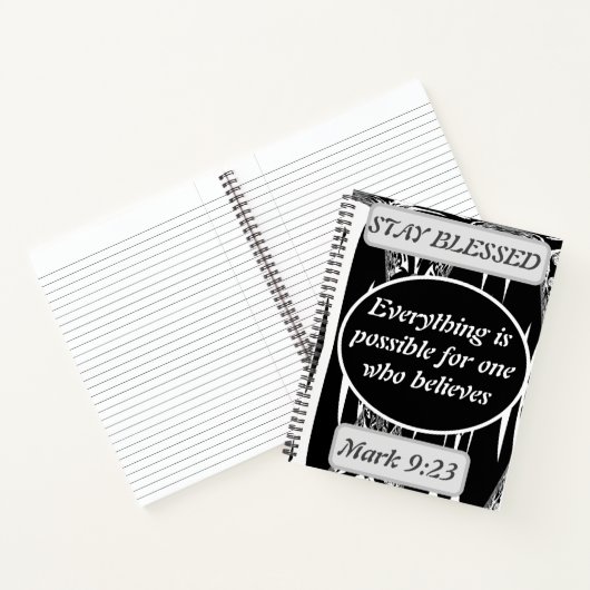 マーク9の人にはすべて信じが可能だ ノートブック (内部)