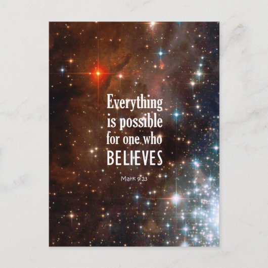 マーク9:23 ポストカード (正面)