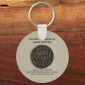 マーク・アントニーのシルバーデナリアスPhoto Keychain キーホルダー (正面)