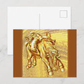 マーク・エドワード・ウェスターフィールドによるロデオカウボーイ ポストカード (正面/裏面)