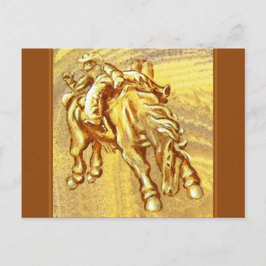 マーク・エドワード・ウェスターフィールドによるロデオ・カウボーイ ポストカード (正面)