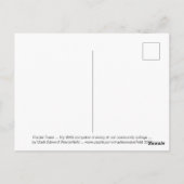 マーク・エドワード・ウェスターフィールドによる紫色の木々 ポストカード (裏面)