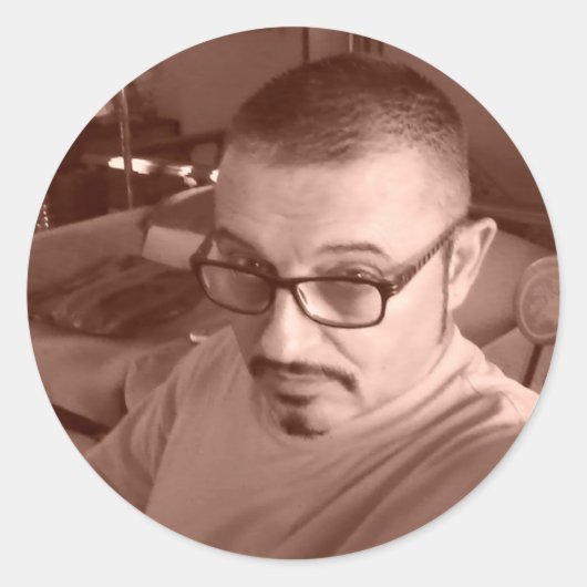 マーク・エドワード・ウェスターフィールドのステッカー ラウンドシール (正面)