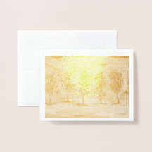 マーク・エドワード・ウェスターフィールドの金の箔による紫色の木