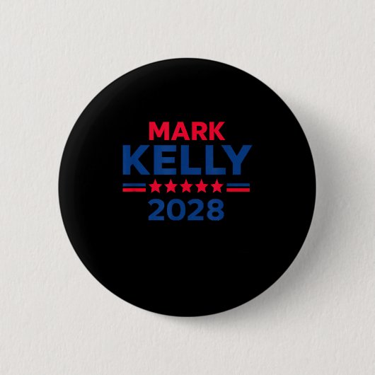 マーク・ケリー上院議員 2028年 大統領選挙 缶バッジ (正面)