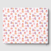 マーク・コーラルと紫の指紋ツリーをリーフ ゲストブック (裏面)