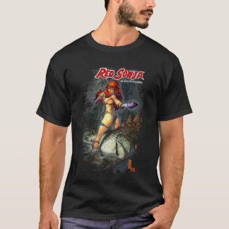 マーク・シルヴェストリ コミック表紙 シデビル 戦士の女性 Tシャツ