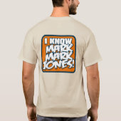 マーク・ジョーンズ・シャツを知っている2 Tシャツ (裏面)