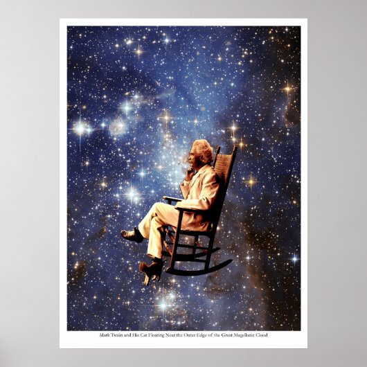 マーク・トウェインと彼の猫 ポスター (正面)