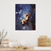 マーク・トウェインと彼の猫 ポスター (キッチン)