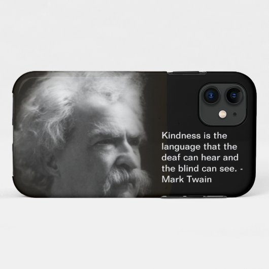 マーク・トウェインのイメージおよび引用文のiPhone 5の場合 Case-Mate iPhoneケース (裏面(横))