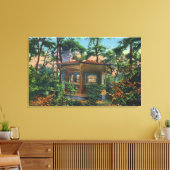 マーク・トウェインの勉強アットクアリファーム,イーストヒル キャンバスプリント (インサイチュ (リビング))