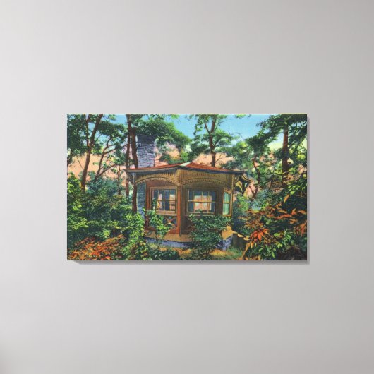 マーク・トウェインの勉強アットクアリファーム,イーストヒル キャンバスプリント (正面)