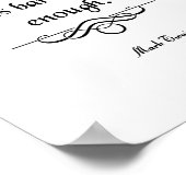 マーク・トウェインの名言 飲酒 ポスター (角)