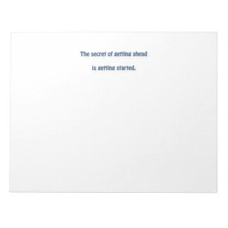 マーク・トウェイン引用文 – 先に進む秘訣は… ノートパッド