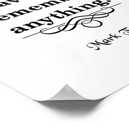 マーク・トウェイン引用文、真実を語る ポスター (角)