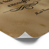 マーク・トウェイン引用文、飲む ポスター (角)