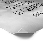 マーク・トウェイン文学引用文のポスター灰色の水色 ポスター (角)