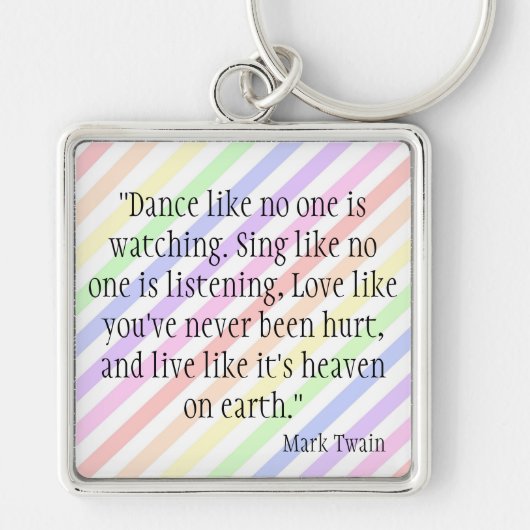 マーク・トウェイン キーホルダー (正面)