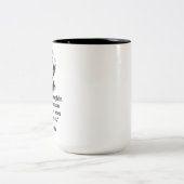 マーク・トウェイン - サーカズム - 現代の誤った引用 v2 ツートーンマグカップ (中央)