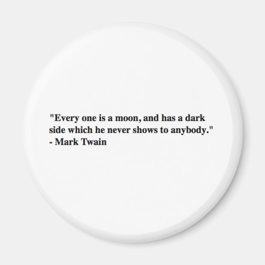 マーク・トウェイン マグネット (正面)