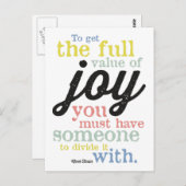 マーク・トウェイン – Joy ポストカード (正面/裏面)