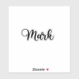 マーク ネーム - 手書きカリグラフィー シール