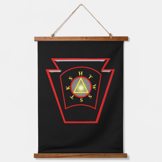 マーク・マスター/ア王室のーチ・メイソン 吊り下げ型タペストリー (正面)