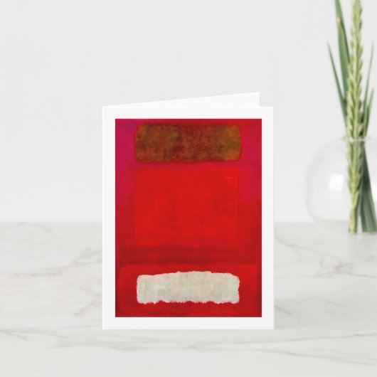 マーク・ロスコ絵画アート抽象芸術 カード (正面)