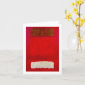 マーク・ロスコ絵画アート抽象芸術 カード (黄色い花)