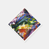 マーク – 鳥、カラフルア素晴らしート絵画ズ スタンダードカクテルナプキン (角)